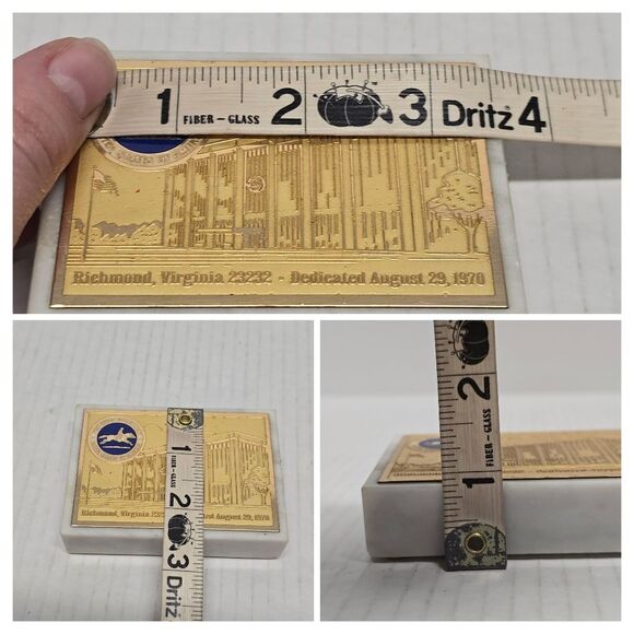 USPS United States Post Office Department Paperweight Richmond Virginia VTG 1970 - Picture 7 of 9